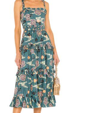 ULLA JOHNSON - Lune Dress in River - worn once